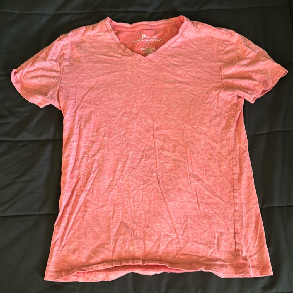 Marc Anthony Pink V-Neck